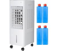 Raffrescatore Daria 4 In 1 Con 3 Velocità Della Ventola, Condizionatore Portatile 6/12 Litri Senza Tubo Scarico, Raffreddamento Ad Acqua 1 A 12 Ore, Umidificatore, Daria Per Casa, Stanza. White,12L
