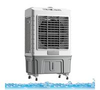 Raffrescatore d'aria evaporativo, condizionatore per esterni, condizionatore portatile, ventilatore di raffreddamento con serbatoio dell'acqua da 12 galloni, 4 ruote universali girevoli a 360°, 4 scom