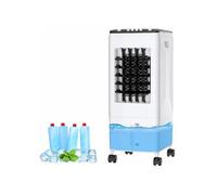 Raffrescatore d'aria portatile con serbatoio dell'acqua da 6 litri, 4 impacchi di ghiaccio, risparmio energetico di 60 W, funzionamento sile
