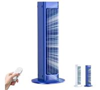Raffrescatore D'aria Portatile con Telecomando Ventilatore Raffreddante a 360° a 3 Velocità, Condizionamento Ad Aria Ad Alta Velocità Senza Foratura per Camera da Letto Ufficio blue