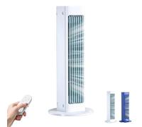 Raffrescatore D'aria Portatile con Telecomando Ventilatore Raffreddante a 360° a 3 Velocità, Condizionamento Ad Aria Ad Alta Velocità Senza Foratura per Camera da Letto Ufficio white