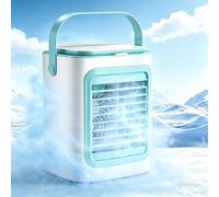 Raffrescatore D'aria Portatile, Mini Condizionatore D'aria Ventilatore Da Scrivania Con Serbatoio D'acqua, Umidificatore Raffrescatore D'aria Personale A Raffreddamento Ad Acqua Ventilatore