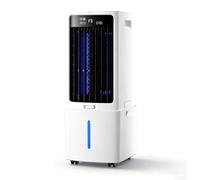 Raffrescatore d'Aria Portatile per Casa con Oscillazione Automatica, Serbatoio Acqua 12L, Timer 12 Ore, 3 Velocità, Telecomando e Display Touch per Camera da Letto, Ufficio e Soggiorno