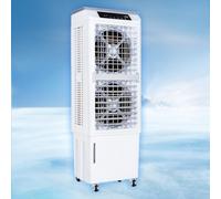 Raffrescatore d'aria portatile per la casa con 4 scomparti per il ghiaccio - Raffrescatore 3 in 1, 3 velocità, serbatoio dell'acqua da 40 litri e ruote universali, ventilatore condizionatore senza fin