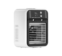 Raffrescatore d'aria portatile silenzioso, 2 bocchette di nebulizzazione, display a LED, serbatoio dell'acqua capiente da 500 ml, porta Type