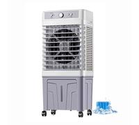 Raffrescatore D'aria, Ventilatore Aria Fredda Industriale, Condizionatore Senza Tubo, 3 Velocità del Vento, Volume D'aria Elevato, 4 Contenitori per Il Ghiaccio Inclusi(59x40x122cm)