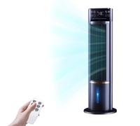 Raffrescatore Evaporativo 3 in 1, Flusso D'aria di 9.7m/s, Condizionatore Portatile, con Telecomando, Display a LED, Raffrescatore D'aria, Perfetto per Camera da Letto e Ufficio