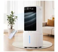 Raffrescatore Evaporativo Portatile con Serbatoio Da 12 L, Ventilatore Di Raffreddamento, 3 Velocità E 3 Modalità, Timer Da 12 Ore, Ideale per Stanza, Ufficio E Camera Da Letto