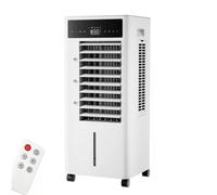 Raffrescatore Evaporativo portatile con Telecomando e Timer 24 ore, Serbatoio da 10L, Condizionatore Portatile per Camere da Letto e Ambienti Interni