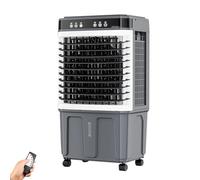 Raffrescatore Evaporativo Portatile da 80 W, 3 in 1 con Ampio Serbatoio D'acqua, Telecomando, Timer 12 Ore, 3 Velocità, Condizionatori per Uso Interno e Camera da Letto(100x43x33cm/39x17x13in)