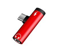 RAFGALDEX Digita Sound Device Link con Porta Ricarica, Red | Alloggiamento in miscela alluminio, doppia porta, ricarica simultanea, trasmissione del suono, per contratto