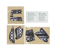 RAFGALDEX Set Completo Pattini per per 3 3S, Black Pattern | Set completo adesivi laterali, skin per in silicone, resistente graffi e all ' usura per ufficio, casa o