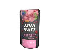 RAFI Mini cibo umido con tacchino, mirtillo e mirtillo rosso per cani di razza piccola 150g