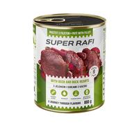 RAFI Super con cervo e cuori d'anatra 800g paté per cani