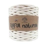 Rafia Naturale Tre Sfere 250GR/265MT per Borse E PROGETTI Handmade (BIANCO)