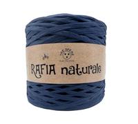 Rafia Naturale Tre Sfere 250GR/265MT per Borse E PROGETTI Handmade (BLU)
