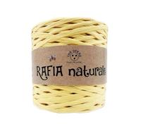 Rafia Naturale Tre Sfere 250GR/265MT per Borse E PROGETTI Handmade (GIALLO)