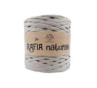 Rafia Naturale Tre Sfere 250GR/265MT per Borse E PROGETTI Handmade (GRIGIO)