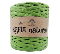 Rafia Naturale Tre Sfere 250GR/265MT per Borse E PROGETTI Handmade (VERDE)