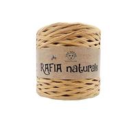 rafia naturale tre Sfere in rocca da 250g circa - lunghezza 265m - per borse handmade (Corda)