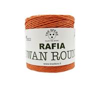 Rafia Swan Round 100% ecologica da 150g - 250 metri per le tue borse handmade estive o cappelli (-arancione - ROUND)