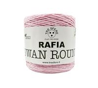 Rafia Swan Round 100% ecologica da 150g - 250 metri per le tue borse handmade estive o cappelli (-rosa baby - ROUND)