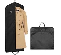 RAFIYU Porta Abiti da Viaggio 60x150cm, Custodie per Abiti Pieghevole, Copriabiti Antipolvere Impermeabile, Portaabiti Uomo da Viaggio con Finestra Trasparente e Cerniera, per Donna Cappotti Camicie