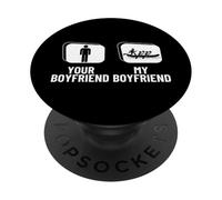 Raft Team Il tuo ragazzo Il mio ragazzo Whitewater Rafting PopSockets PopGrip Adesivo