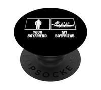 Raft Team Il tuo ragazzo Il mio ragazzo Whitewater Rafting PopSockets PopGrip Adesivo