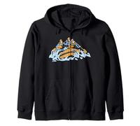 Rafting Boating Montagne Selvatica Canoa Rafting Felpa con Cappuccio