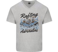 Rafting Get Soaked In Adrenaline White Water Maglietta In Cotone A V Da Uomo