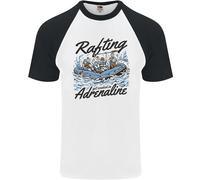 Rafting Get Soaked In Adrenaline White Water Mens S/S Baseball T-Shirt