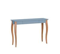 Ragaba LILLO Scrivania con Cassetto 105x40cm | Gambe in Legno, Certificato FSC, Montaggio Facile | Azzurro Gentile