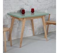 RAGABA Tavolo da pranzo Envelope pieghevole 90/130 x 76 x 65 cm, per 4-6 persone, con scomparto 84 x 46 x 7 cm sotto il piano del tavolo, in legno FSC, ideale per cucina o sala da pranzo