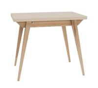 Ragaba Tavolo da pranzo Envelope pieghevole 90/130 x 76 x 65 cm, per 4-6 persone, con scomparto 84 x 46 x 7 cm sotto il piano del tavolo, in legno FSC, ideale per cucina o sala da pranzo