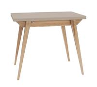 RAGABA Tavolo da pranzo Envelope pieghevole 90/130 x 76 x 65 cm, per 4-6 persone, con scomparto 84 x 46 x 7 cm sotto il piano del tavolo, in legno FSC, ideale per cucina o sala da pranzo