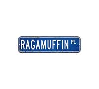 Ragamuffin Cartello stradale con animali domestici, 7,6 x 30,5 cm, in alluminio, antiruggine, elegante, per casa, bar, pub, negozio, garage