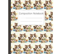 Ragamuffin Cat Composition Notebook for Students and Kids with Cute Kitten Design: Adorable Fluffy Feline Journal for School Notes and Creative Writing Activities