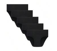 Ragazza Adolescente 5 pacchi Brief monocolore semplice monocolore sportivo 6Y,8Y,10Y,2Y,3Y,4Y,5Y,14Y,12Y,16Y,15YColore unicoViscosa