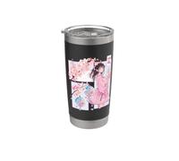 Ragazza anime, Comic Core in stile manga, Vento divino, Kanji Shodo Bicchiere termico in acciaio inox doppia parete