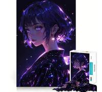 Ragazza anime con abito galattico | Puzzle Starlight Serenity per adolescenti,1000 pezzi,stimola la mente,divertente,con componenti robusti e ben definiti,un'attività di gruppo emozionante (38x26cm)