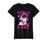 Ragazza anime con cuffie rosa - Fan del K-Pop Korean Pop Maglietta