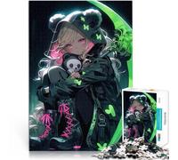 Ragazza anime con falce Puzzle da 1000 pezzi per adulti Aiuta il cervello ad allenare i giocattoli che creano dipendenza per coltivare la pazienza Decorazione della casa 38x26cm
