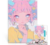 Ragazza anime estetica Puzzle 1000 pezzi per adolescenti Giocattoli che creano dipendenza e sfidano l'intelligenza del cervello Migliorare l'amore tra le coppie 38x26cm