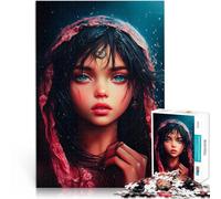 Ragazza anime mistica Puzzle 1000 pezzi per adolescenti Giocattoli che creano dipendenza e sfidano l'intelligenza del cervello Regalo per i compleanni 38x26cm
