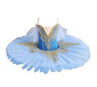 Ragazza Balletto Tutu Gonna, Professionale Balletto Tutu per Ragazze Bambini Lago dei Cigni Tutu Ballerina Danza Costume Adulto Donne Vestito da Partito,Blu,100