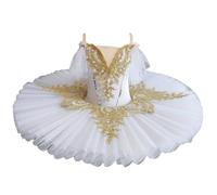 Ragazza Balletto Tutu Gonna, Professionale Balletto Tutu per Ragazze Bambini Lago dei Cigni Tutu Ballerina Danza Costume Adulto Donne Vestito da Partito,Bianca,130