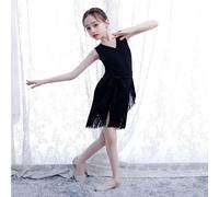 Ragazza Bimbi Bambini Latino Danza Abito Salsa Tango senza Maniche Nappa per la