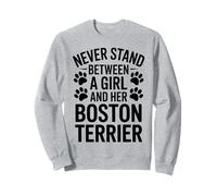 Ragazza Boston Terrier Divertente Boston Terrier Felpa