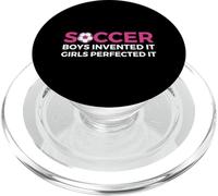 Ragazza Calcio Ragazzi Inventato Le Ragazze Lo Perfezionato PopSockets PopGrip per MagSafe